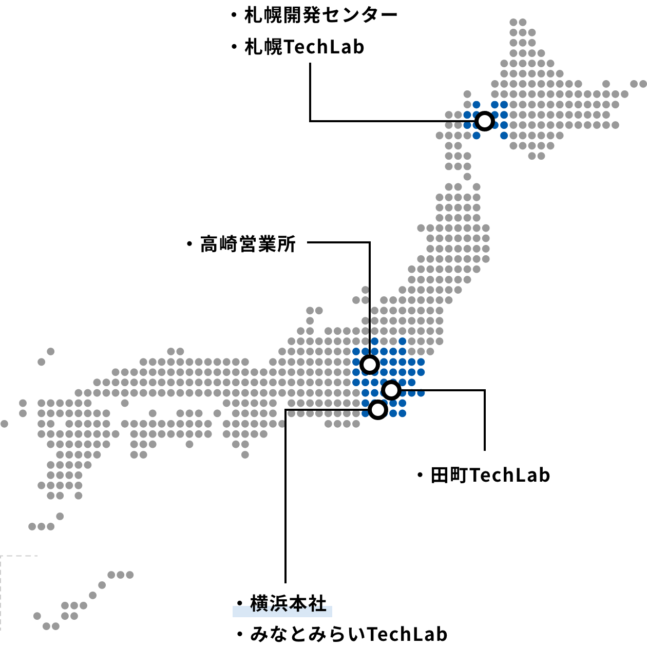 拠点別社員数MAP